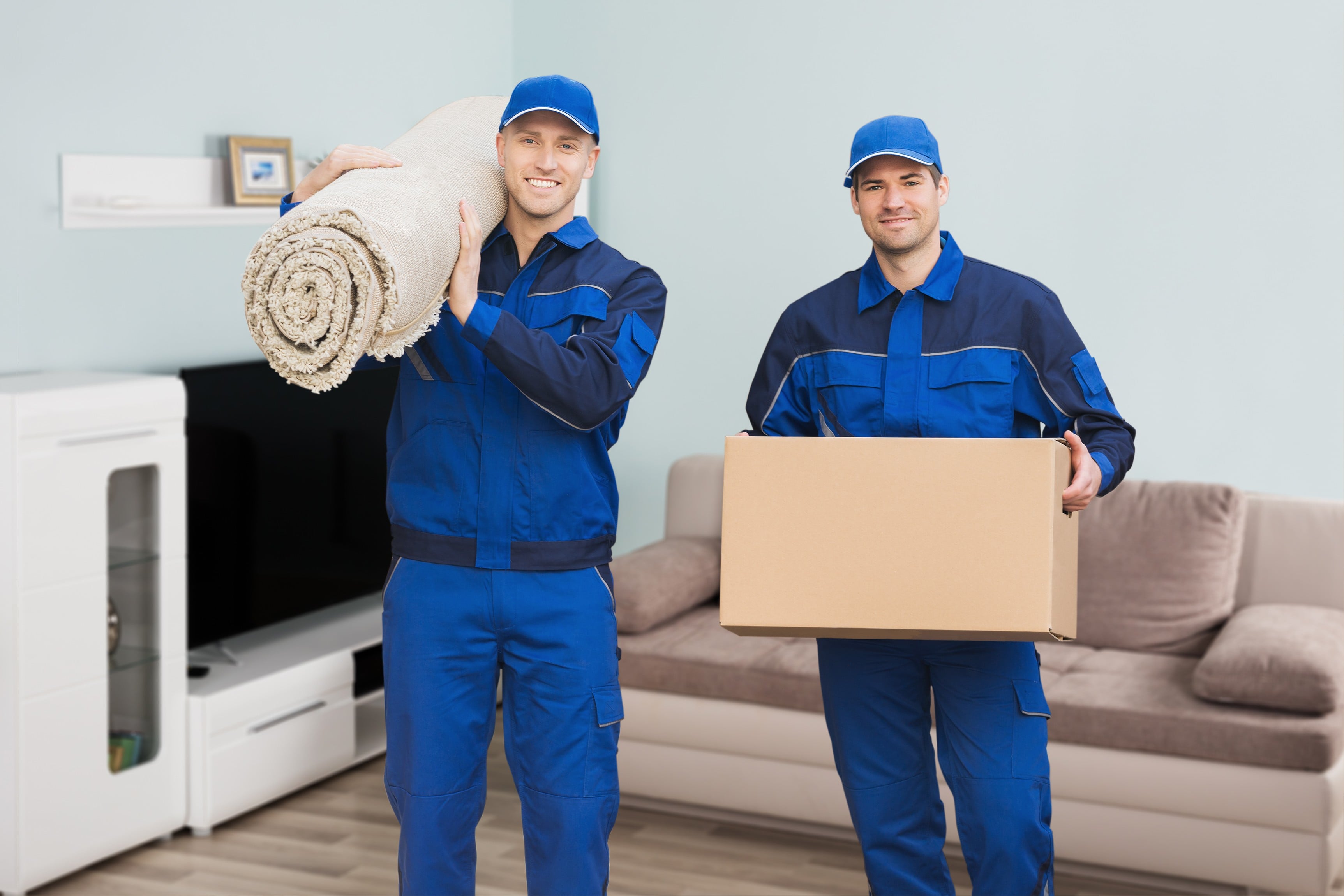 Men Holding Moving Items